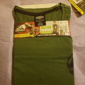 Jurassic Park  Mens Green Sleep Shirt XL NWT